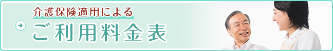 介護保険適用による料金表